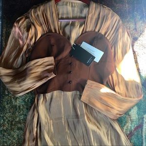 Heart-shaped Blouse w/ Bow Tie Closure